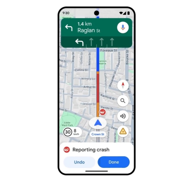 Fitur baru di Google Maps mempermudah pengguna dalam melaporkan kecelakaan. (Google)