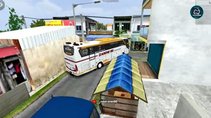 Mod BUSSID Map Jalan Sempit (YouTube darone86)