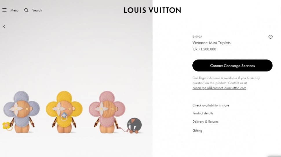 Harga pajangan kayu kamar anak Syahrini. (id.louisvuitton.com)