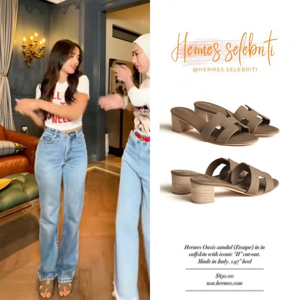 Sandal Hermes Fuji. (Instagram/@hermes.selebriti)