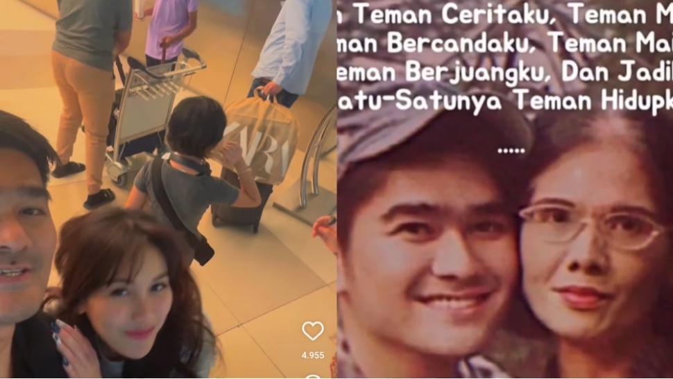 Kolase foto Brata Kartasasmita, Ayu Ting Ting dan orang tuanya (IG/@bratakartasasmita)