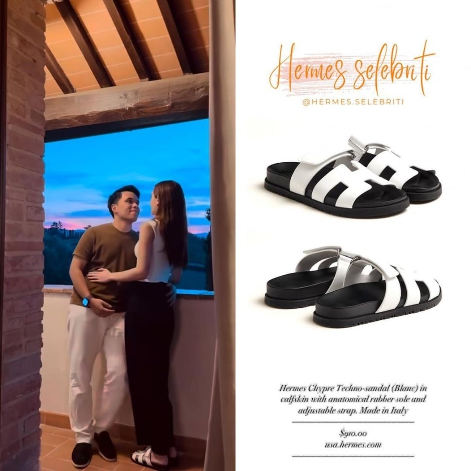 Sandal Hermes Aaliyah Massaid. (Instagram/@hermes.selebriti)