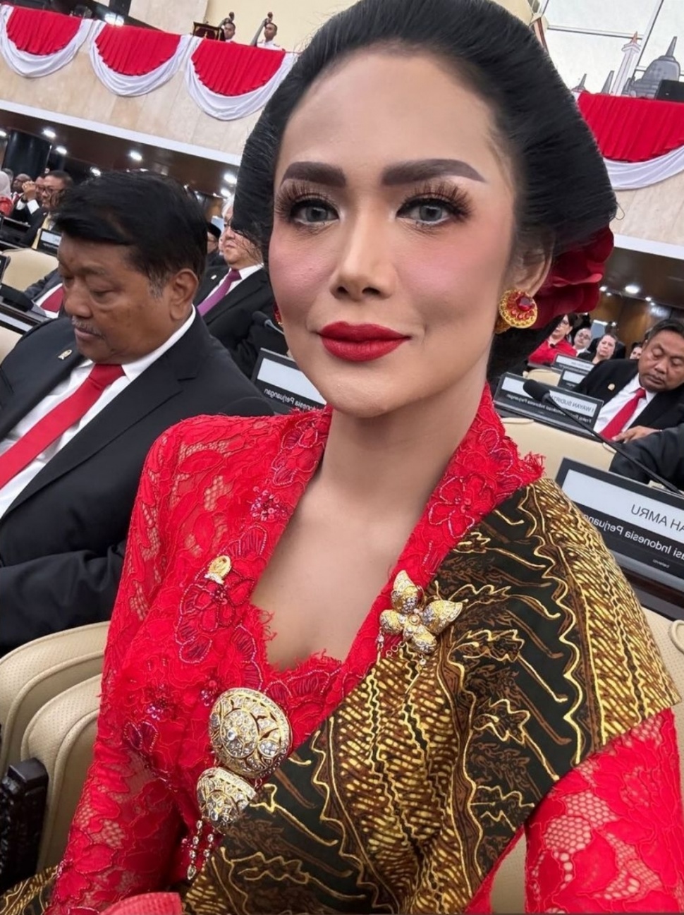 Penampilan Krisdayanti di Sidang Tahunan MPR RI (Instagram)