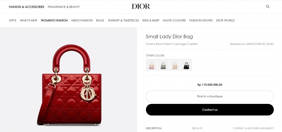 Tas mewah Annisa Pohan [Dior]