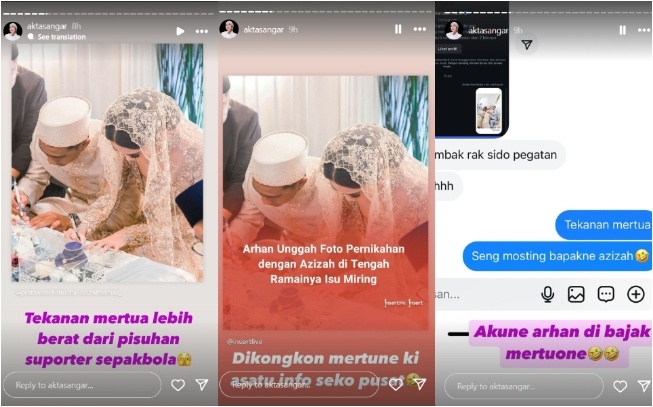 Pratama Arhan dicurigai di bawah tekanan mertua (Instagram)