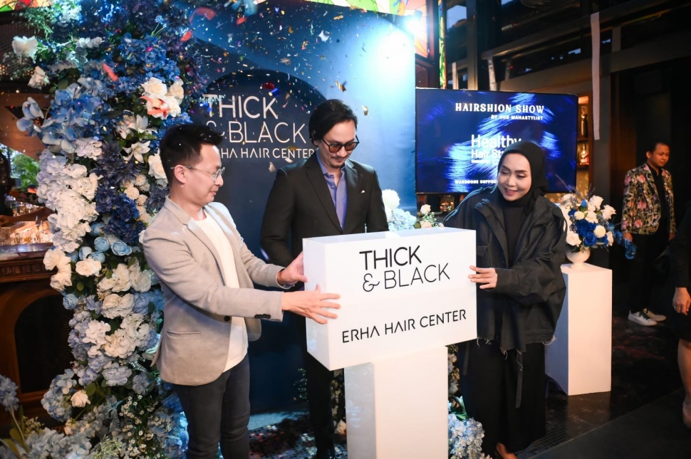 Peresmian Thick & Black Erha Hair Center (Dok Istimewa)