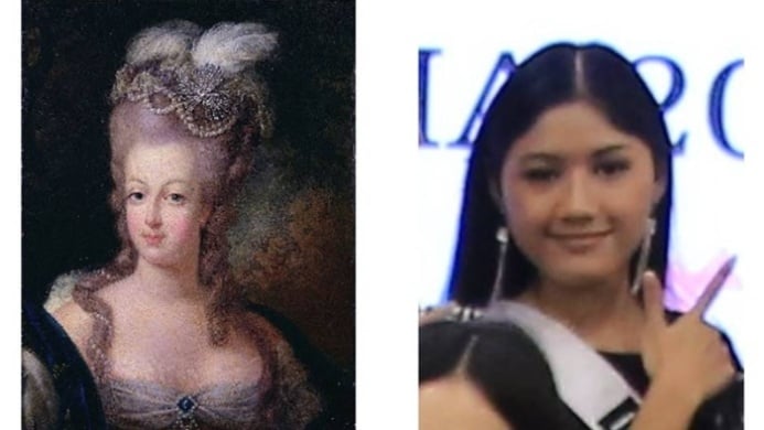 Ilustrasi persamaan Marie Antoinette dan Erina Gudono (X/konserfatif)