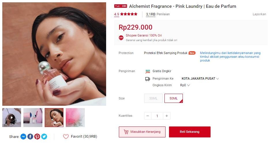 Rekomendasi parfum wanita semakin berkeringat semakin wangi. (Tangkapan layar)