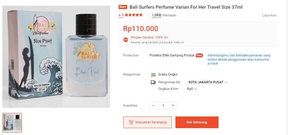 Rekomendasi parfum wanita semakin berkeringat semakin wangi. (Tangkapan layar)