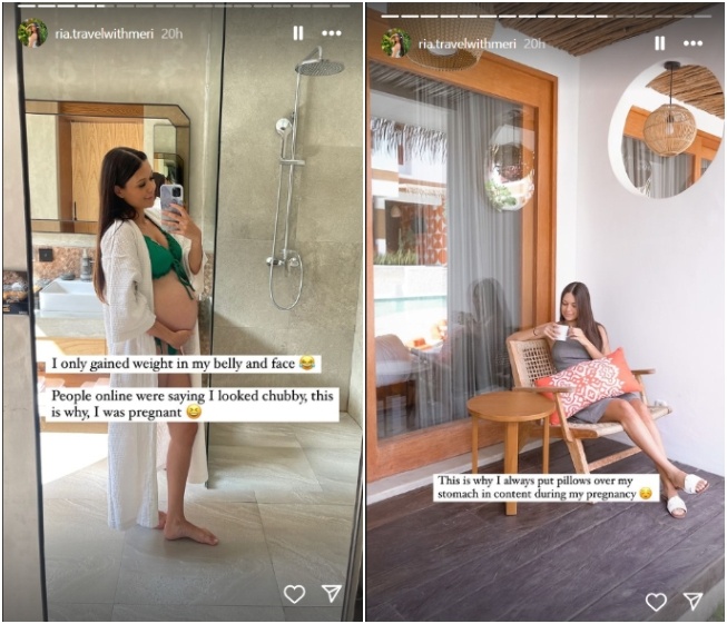 Kehamilan Ria Andrews yang dirahasiakan (Instagram)