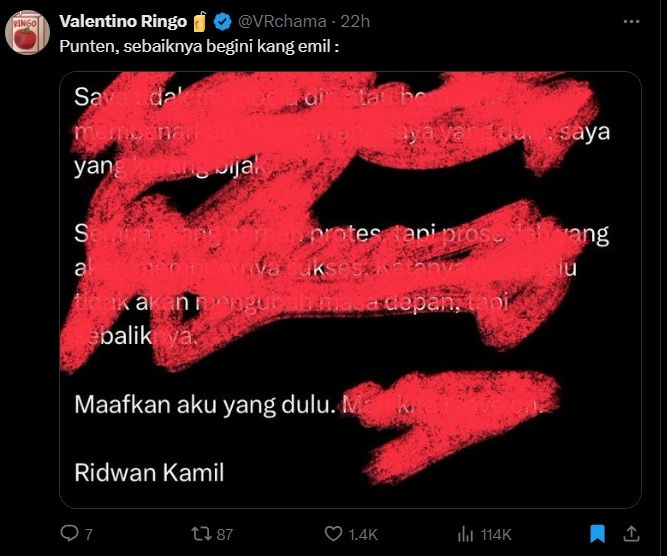 Meme balasan netizen. (X)