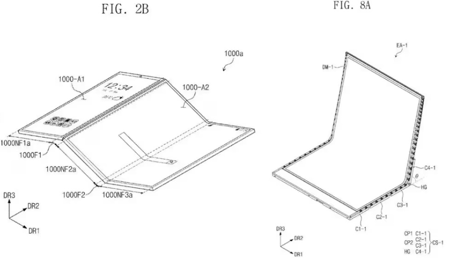 Paten HP lipat tiga Samsung. (USPTO)