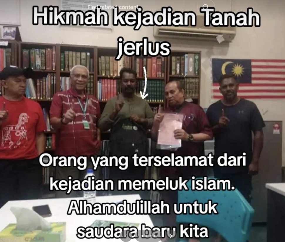 Pria India di Malaysia masuk Islam (tiktok)