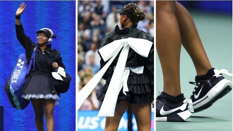 Baju Tenis Berpita Naomi Osaka di US Open 2024 (Instagram)