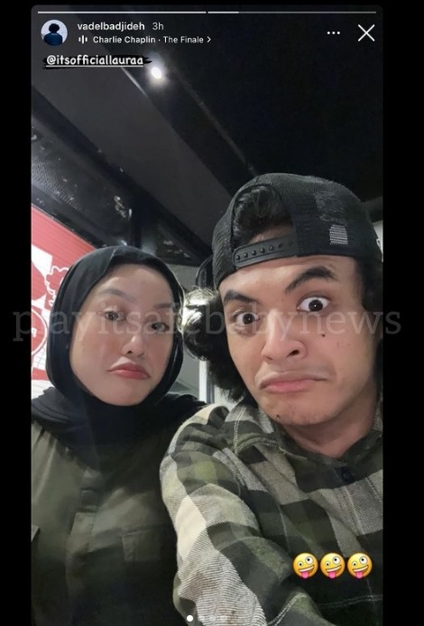 Vadel Badjideh dan Lolly kepergok malam mingguan (Instagram)