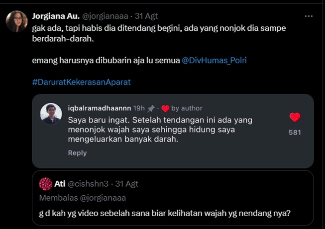 Iqbal Ramadhan ditonjok di bagian wajah sampai berdarah-darah (X)