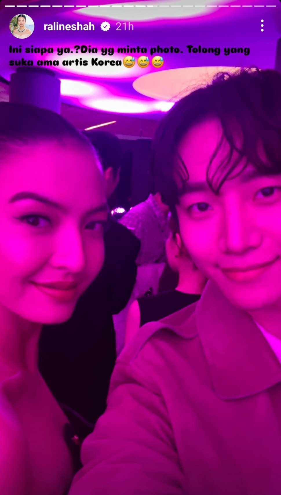 Raline Shah Pamer Foto Bareng Junho 2PM (Instagram)