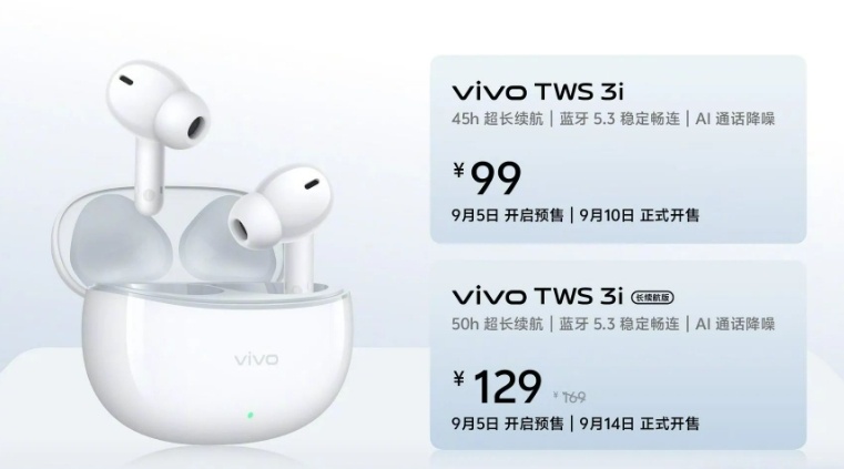 Vivo TWS 3i. (Vivo)