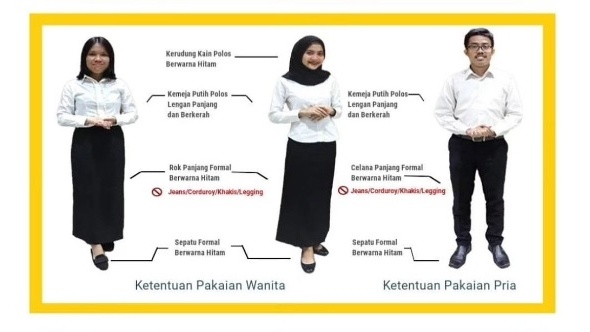 Ilustrasi pakaian resmi tes CPNS (Instagram.smartcasn)