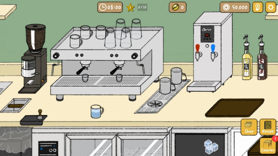 Review game Tiny Coffee Shop Story. (Google Play Store)