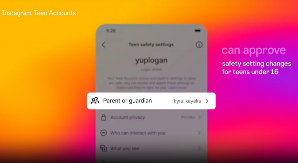 Fitur Instagram Teen Accounts. (Instagram)