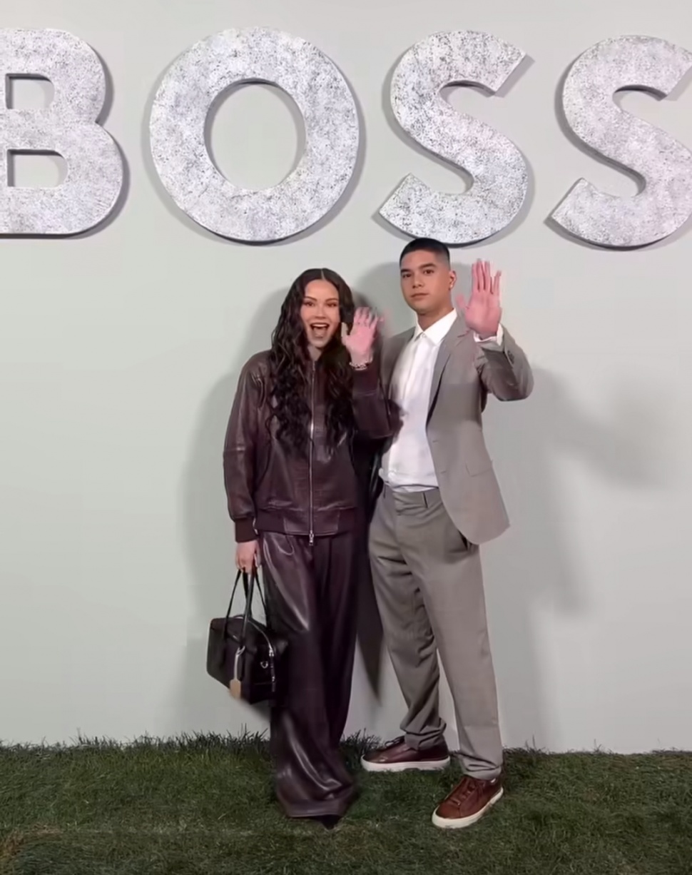 Potret Al Ghazali dan Alyssa Daguise di Fashion Show Boss di Milan (Instagram)