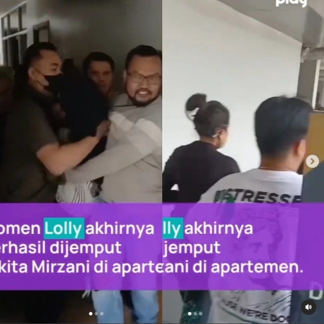 Lolly dijemput paksa oleh Nikita Mirzani (Instagram)