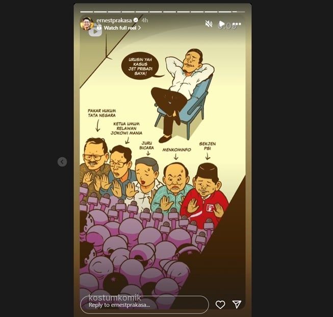 Ernest Prakasa sindir Kaesang Pangarep (Instagram)