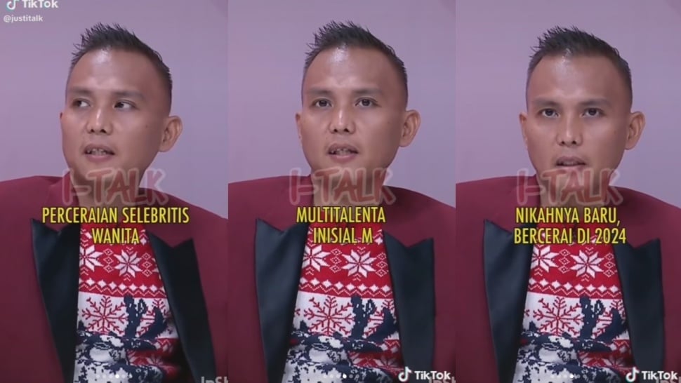 Ramalan Hard Gumay soal perceraian selebritis M di tengah isu perselingkuhan Mahalini. (Instagram/@lambe__danu)