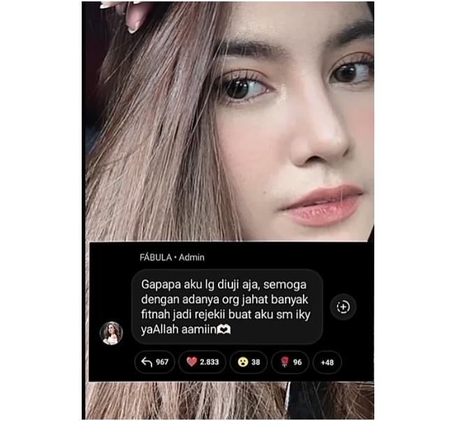 Mahalini difitnah selingkuh dengan keyboardist (Instagram)