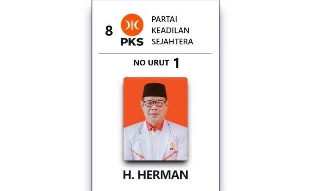 Politisi PKS H Herman (Instagram)