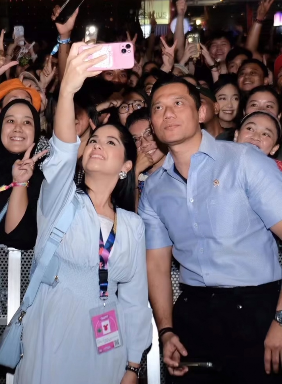 AHY dan Annisa Pohan Saat Dukung SBY Manggung di Pestapora (Instagram)