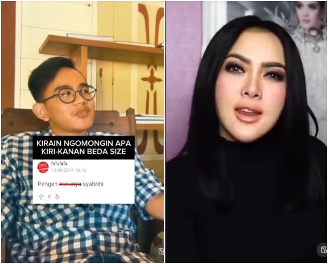 Gibran Rakabuming Raka dan Syahrini (TikTok)