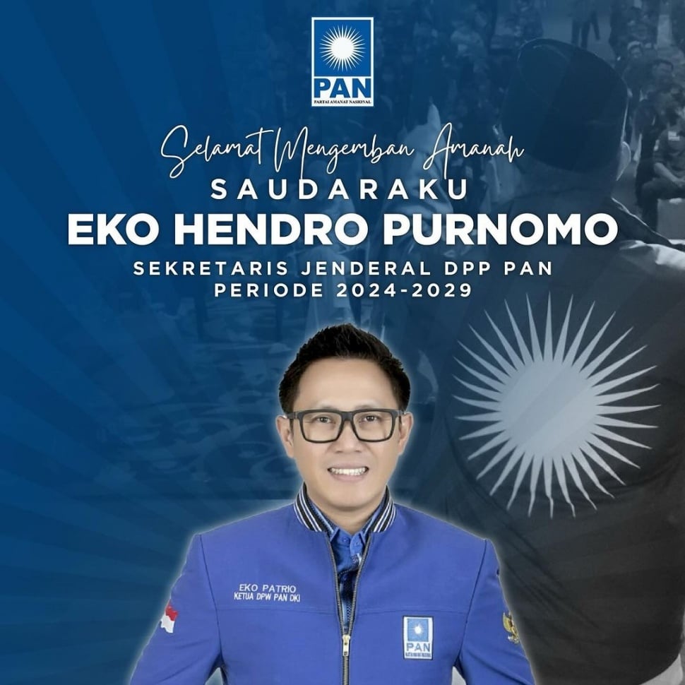 Eko Patrio jadi Sekjen PAN Periode 2024-2029. (Instagram)