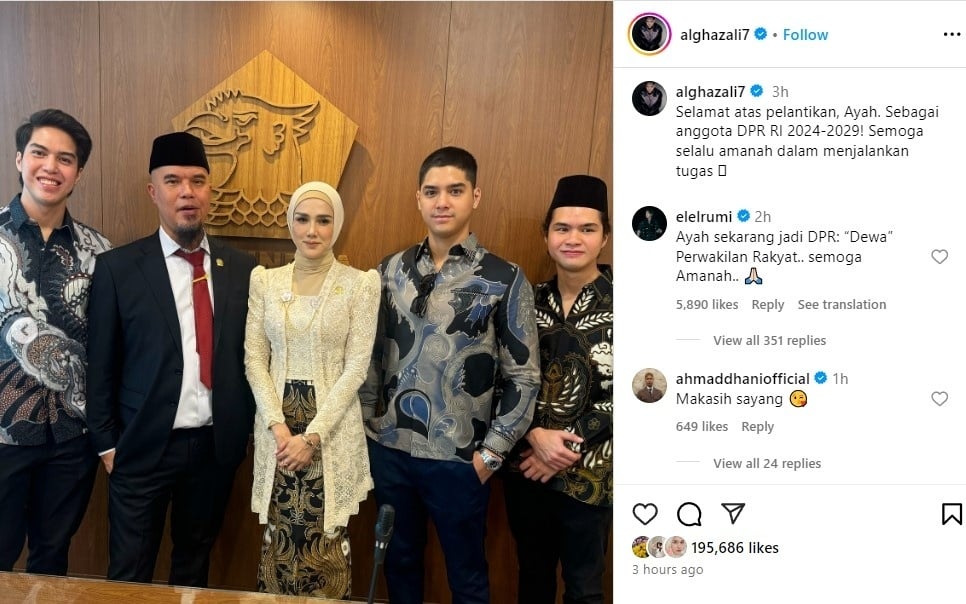 Unggahan Al Ghazali (Instagram)