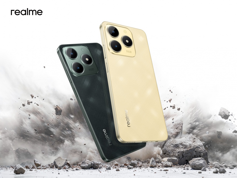 Realme C61, HP murah tahan banting yang resmi diluncurkan ke Indonesia pada Selasa (1/10/2024). [Suara.com/Dicky Prastya]