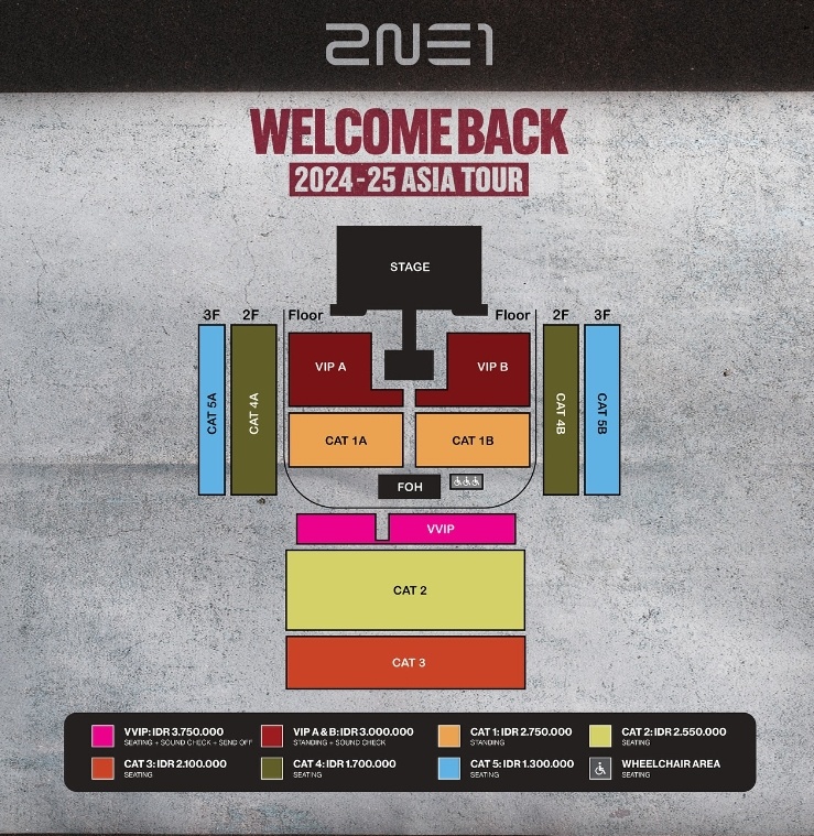 Harga tiket konser 2NE1 di Jakarta [Instagram/@ime_indonesia]