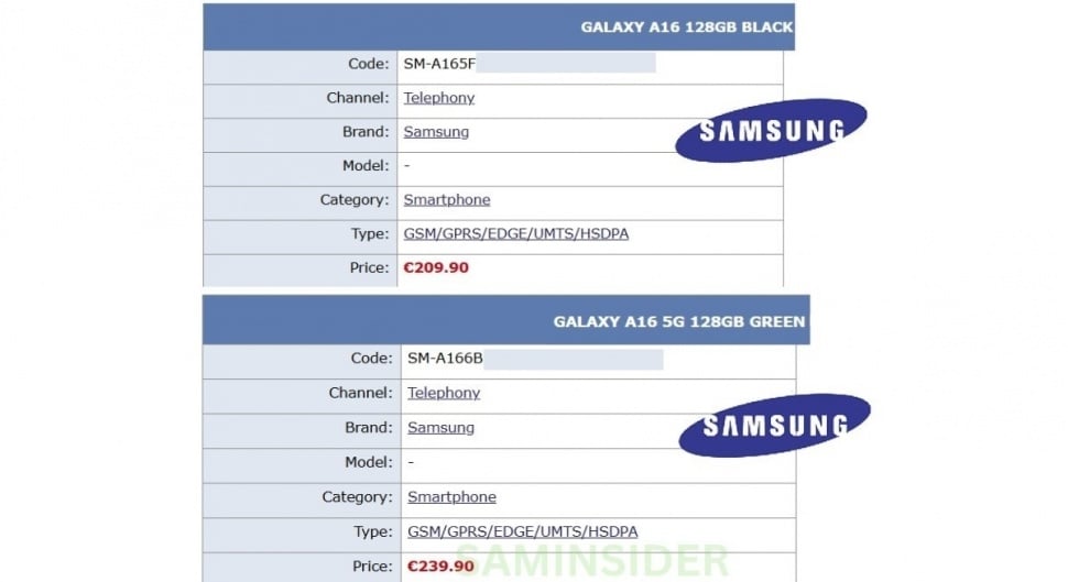 Bocoran harga Samsung Galaxy A16 4G dan Samsung Galaxy A16 5G. (GSM Arena)