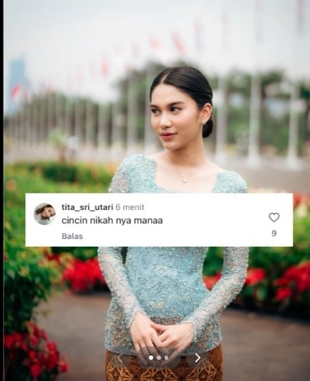 Azizah Salsha tak pakai cincin nikah (TikTok)