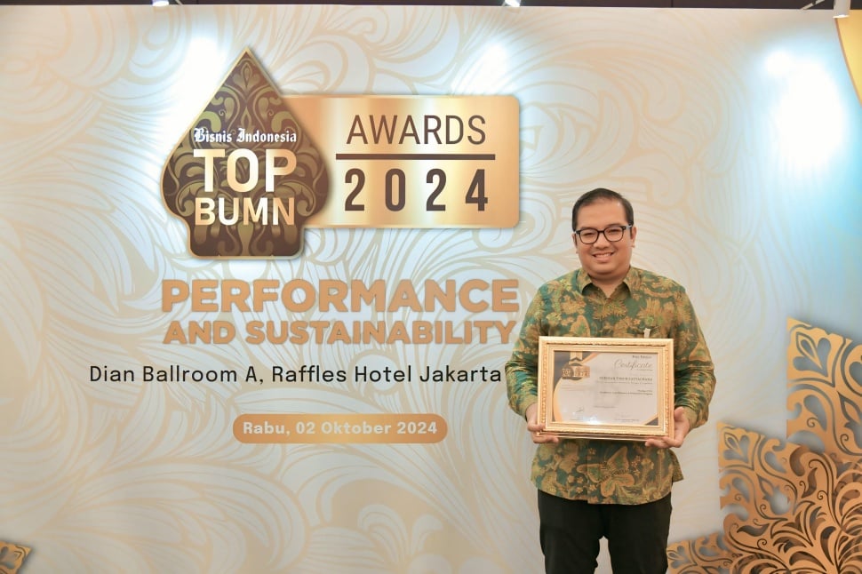 Pegadaian meraih 2 penghargaan Bisnis Indonesia TOP BUMN Awards 2024. (Dok: Pegadaian)