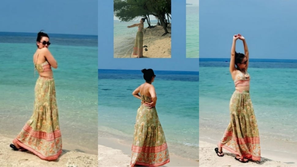 OOTD Ayu Ting Ting di Liburan di Pulau Pribadi (Instagram)