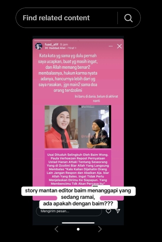 Unggahan diduga mantan karyawan Baim Wong (TikTok)