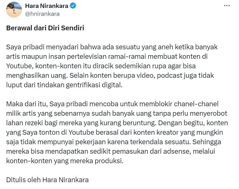 Raffi Ahmad dituding lakukan gentrifikasi (X)