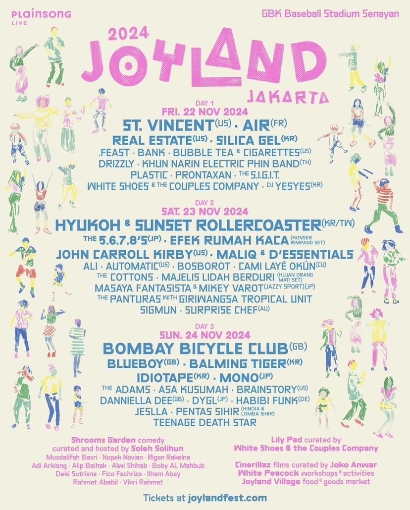 Line Up Joyland 2024. 