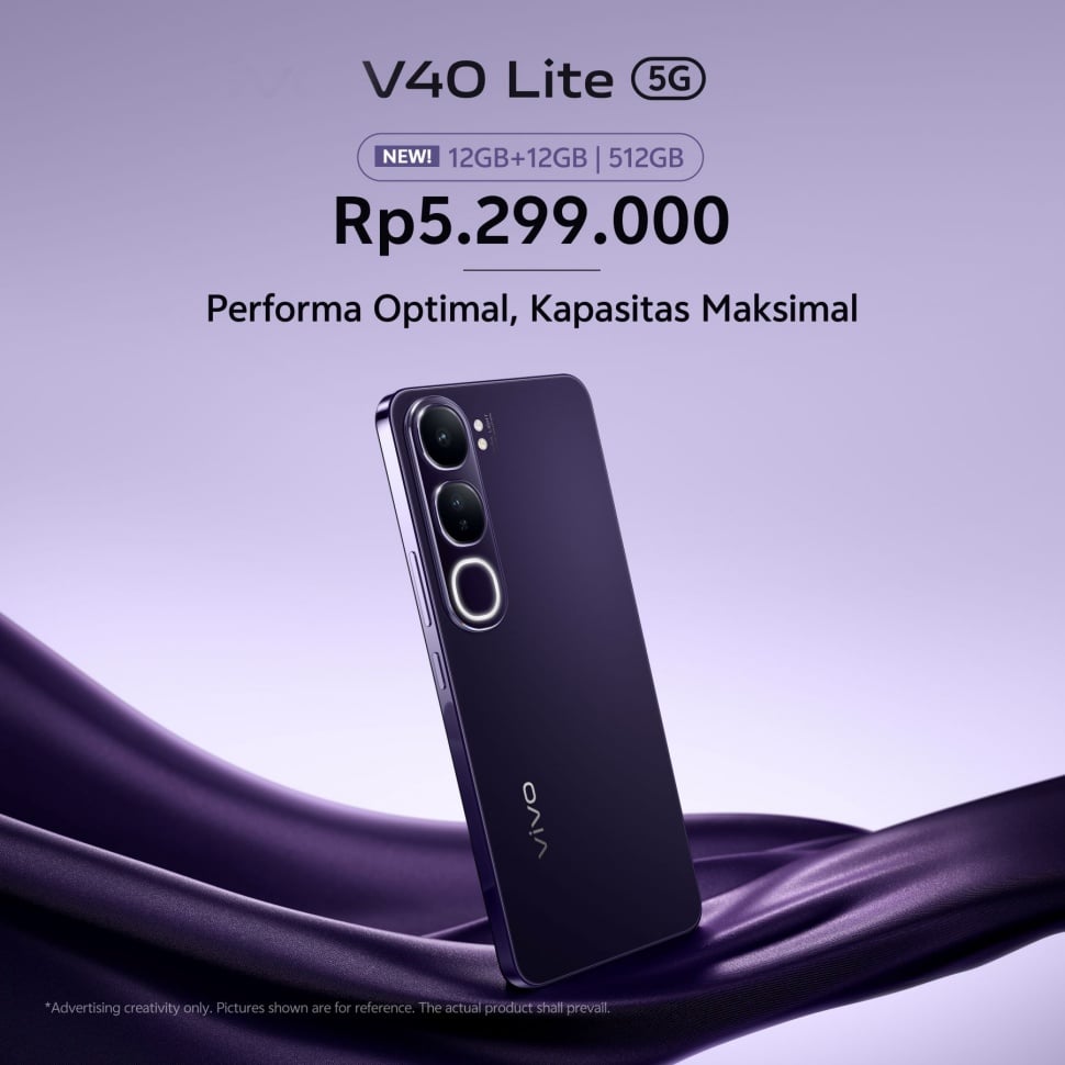 vivo V40 Lite Varian Carbon Black. [vivo]