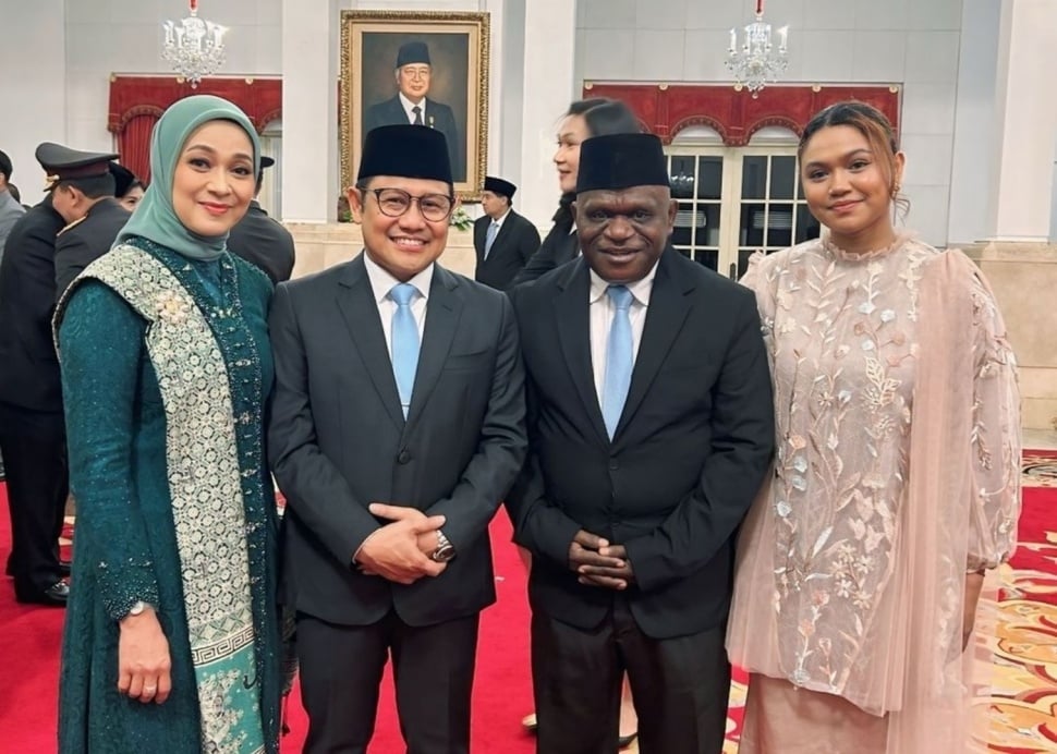 Pesona Istri Menteri, Rustini Murtadho dan Muhaimin Iskandar di Pelantikan (Instagram)