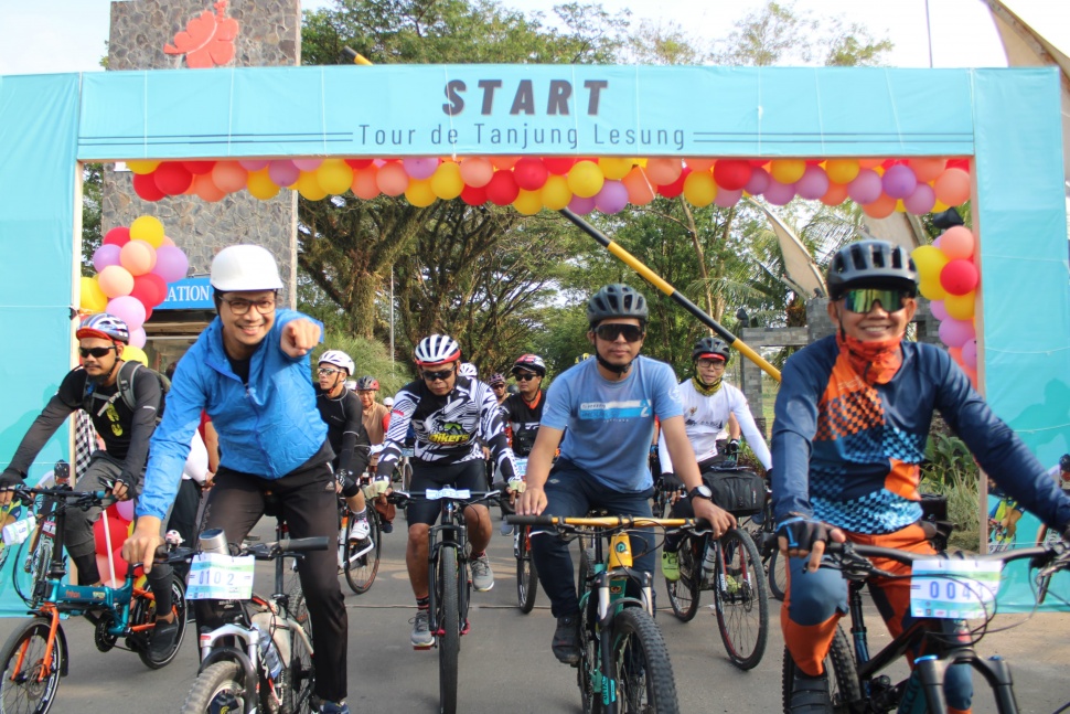 lomba sepeda Tanjung Lesung Badak Loop (TALEBALO) pada Sabtu, 26 Oktober 2024. (Dok. KEK Tanjung Lesung)