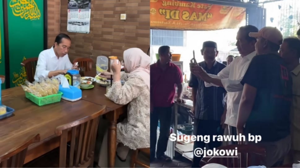 Jokowi Menikmati Kuliner di Solo Usai Purna Tugas (Instagram)