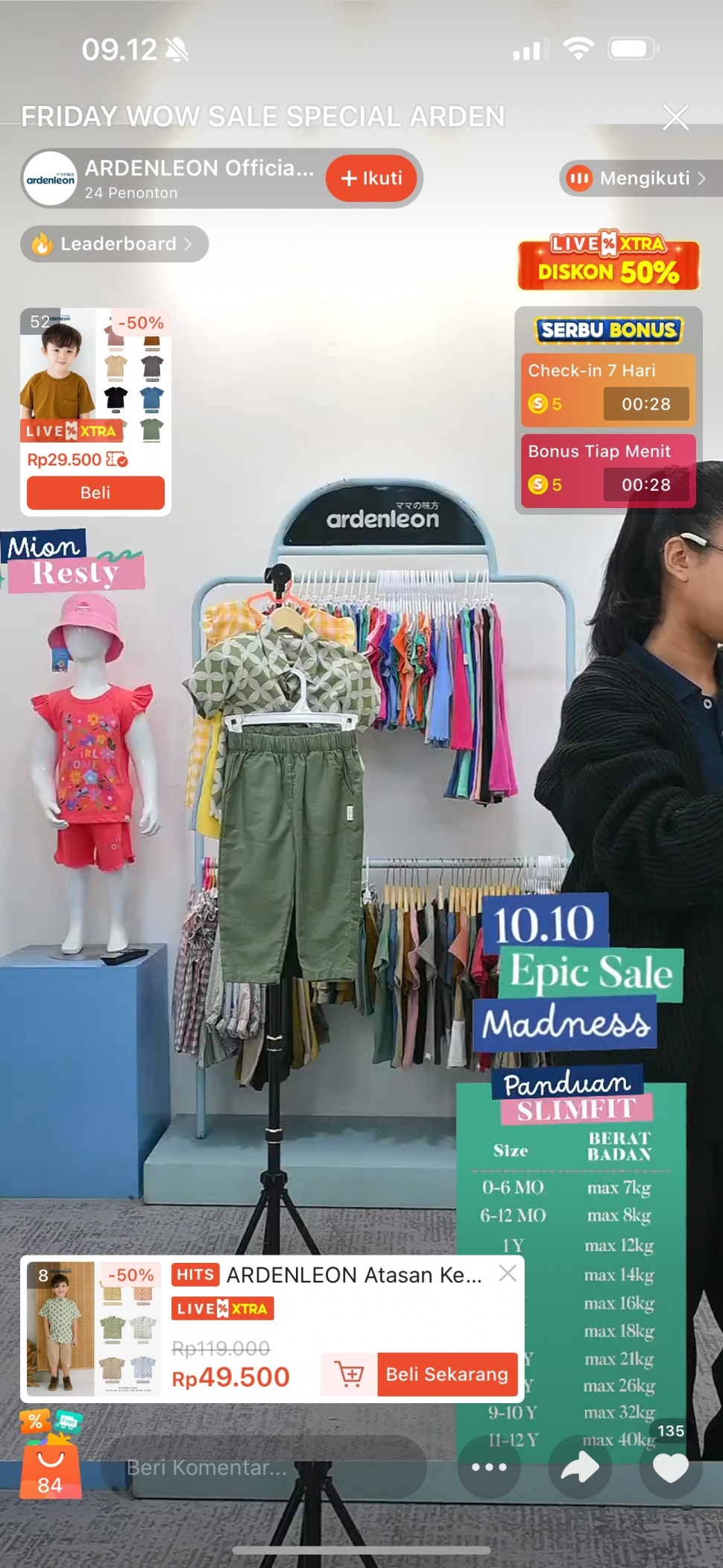 Sesi Shopee Live Ardenleon. (Dok: Istimewa)