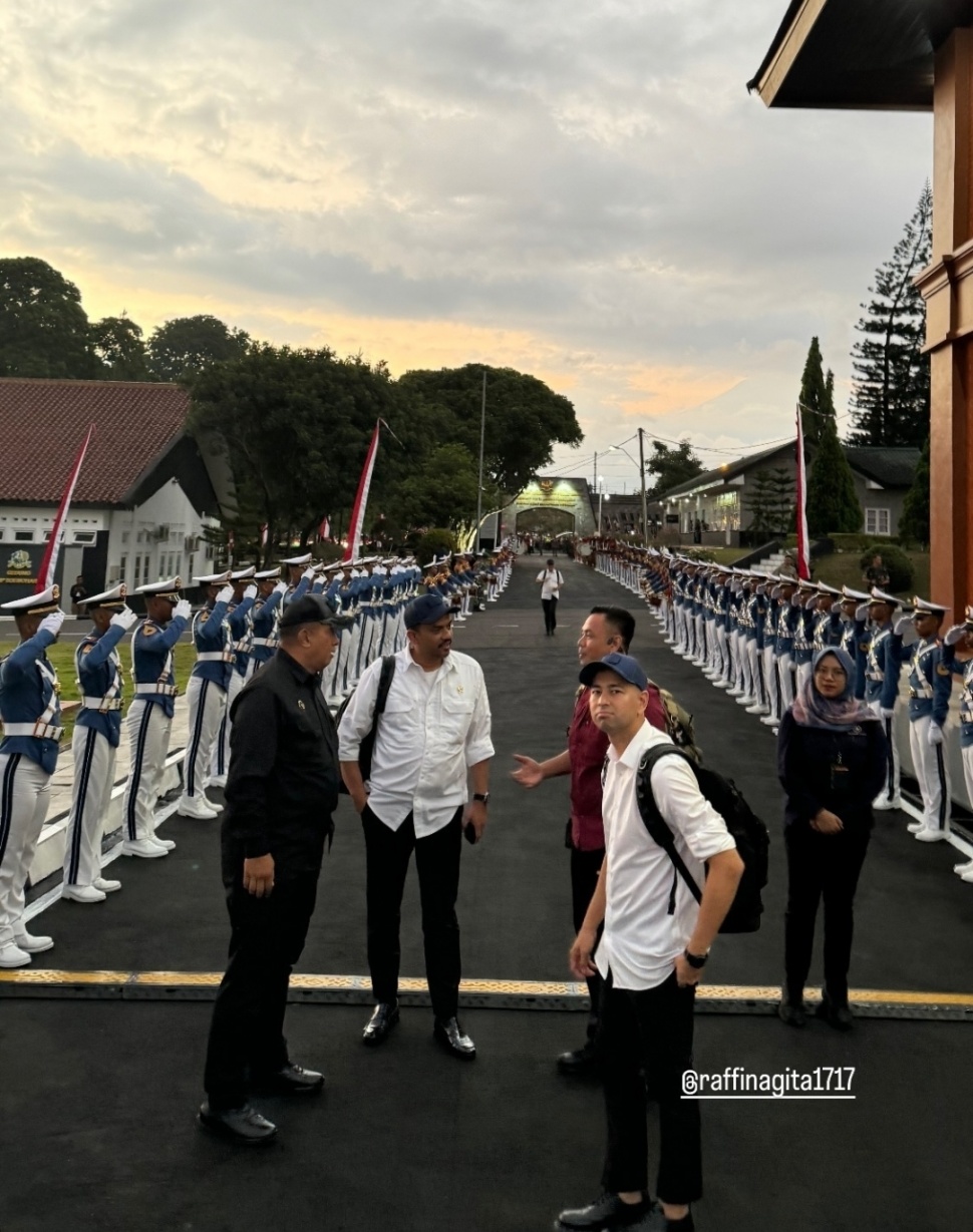 Raffi Ahmad lkuti Retreat di Akademi Militer Bersama Kabinet Merah Putih (Instagram)